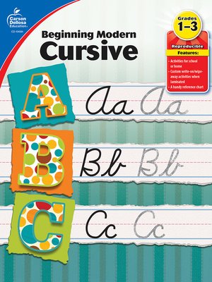 cover image of Beginning Modern Cursive, Grades 1 - 3